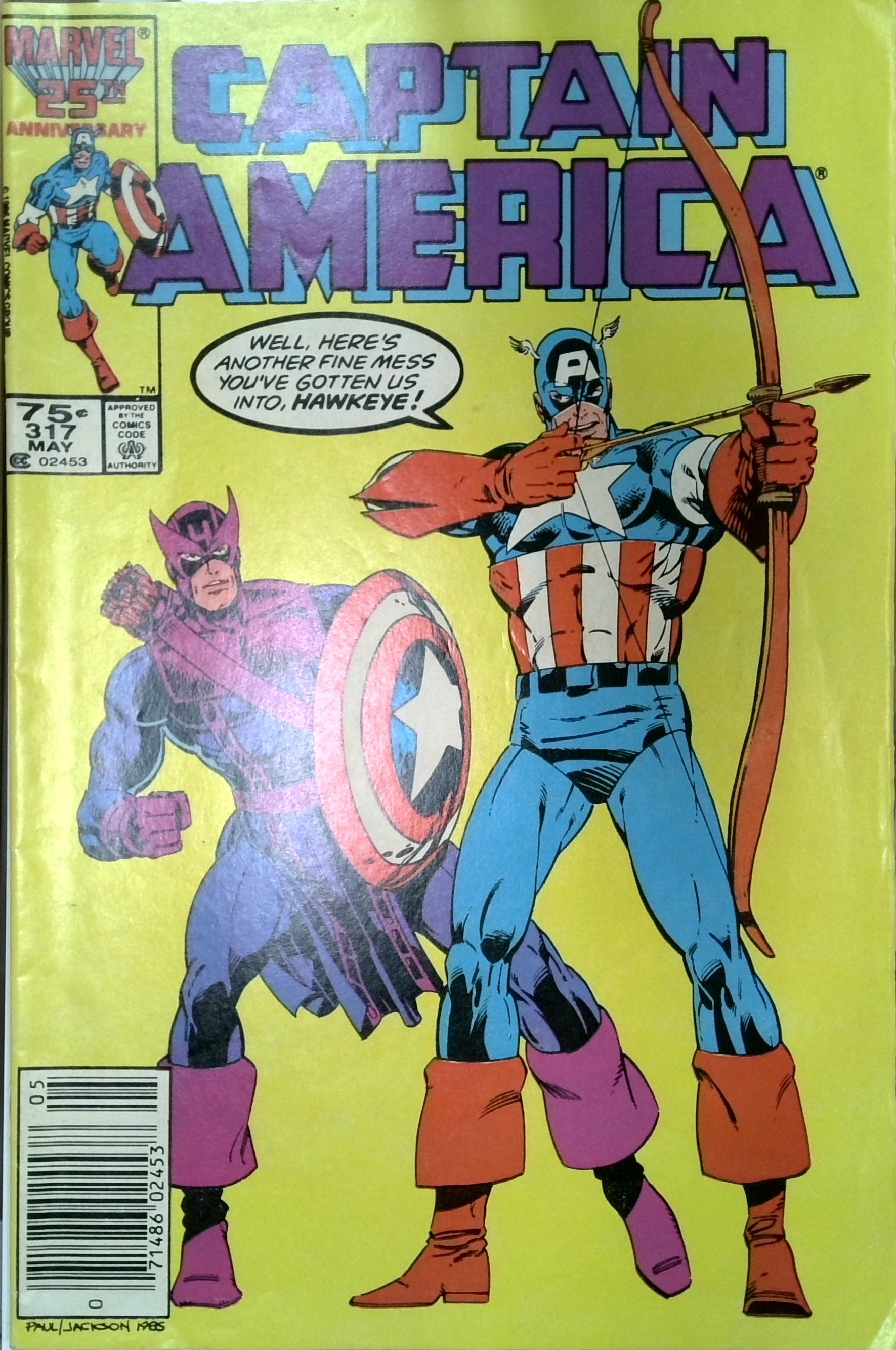 Captain America #317 (1986) | Dragon's Lair Comics and Fantasy Houston TX