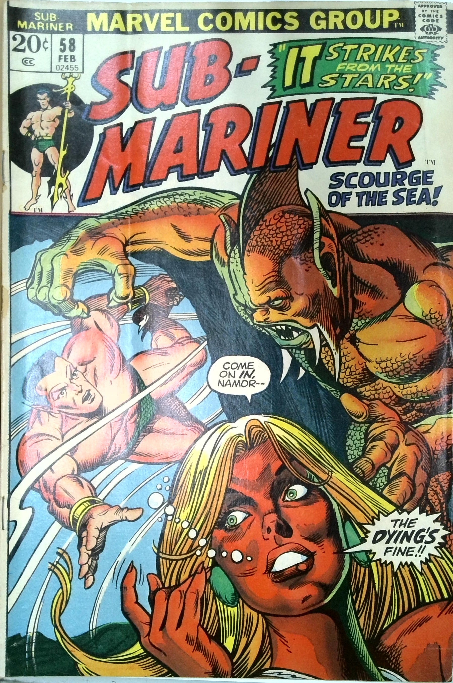 Sub-Mariner #58 (1973) | Dragon's Lair Comics and Fantasy Houston TX