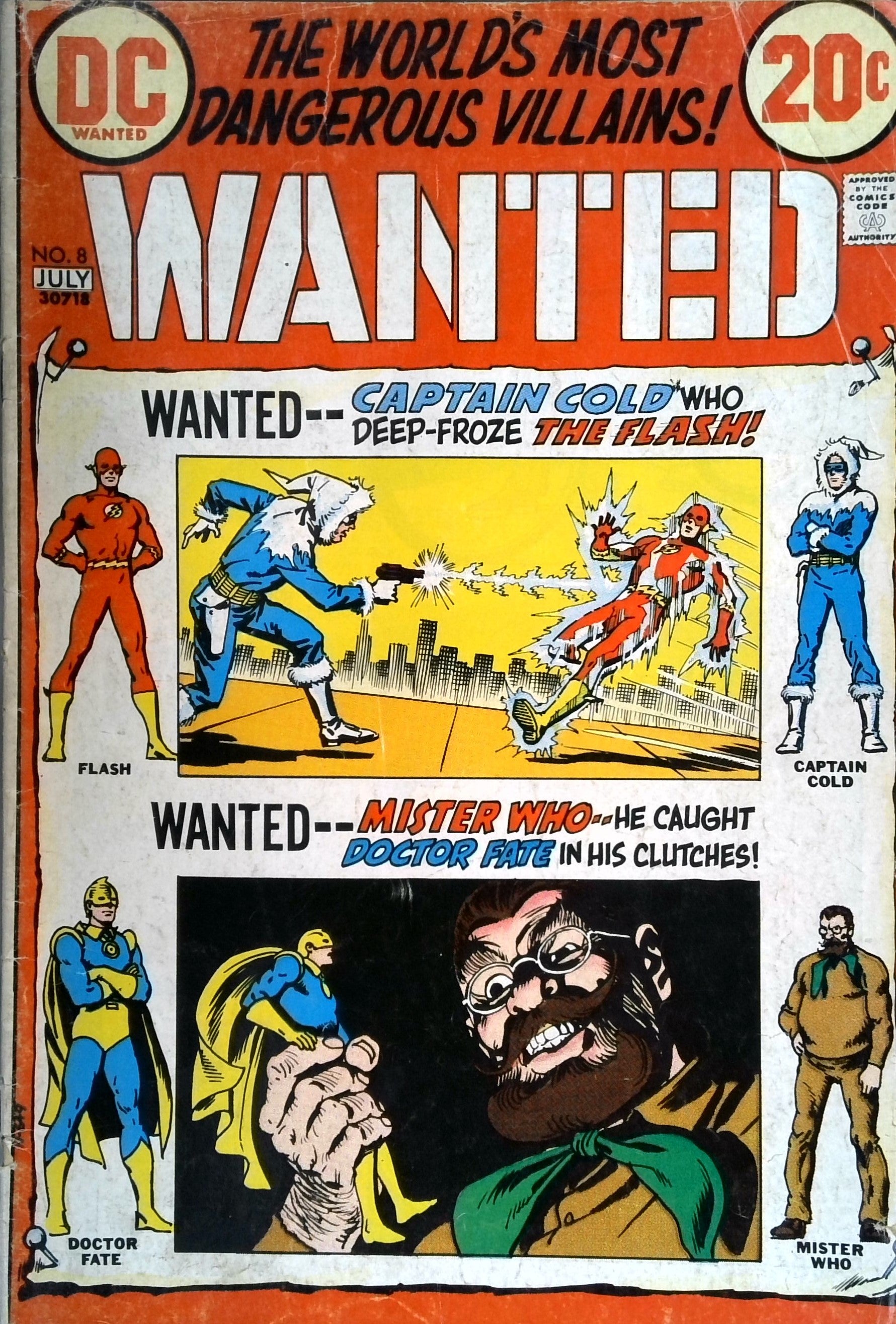 Wanted the World's Most Dangerous Villains (1972) #8 | Dragon's Lair Comics and Fantasy Houston TX