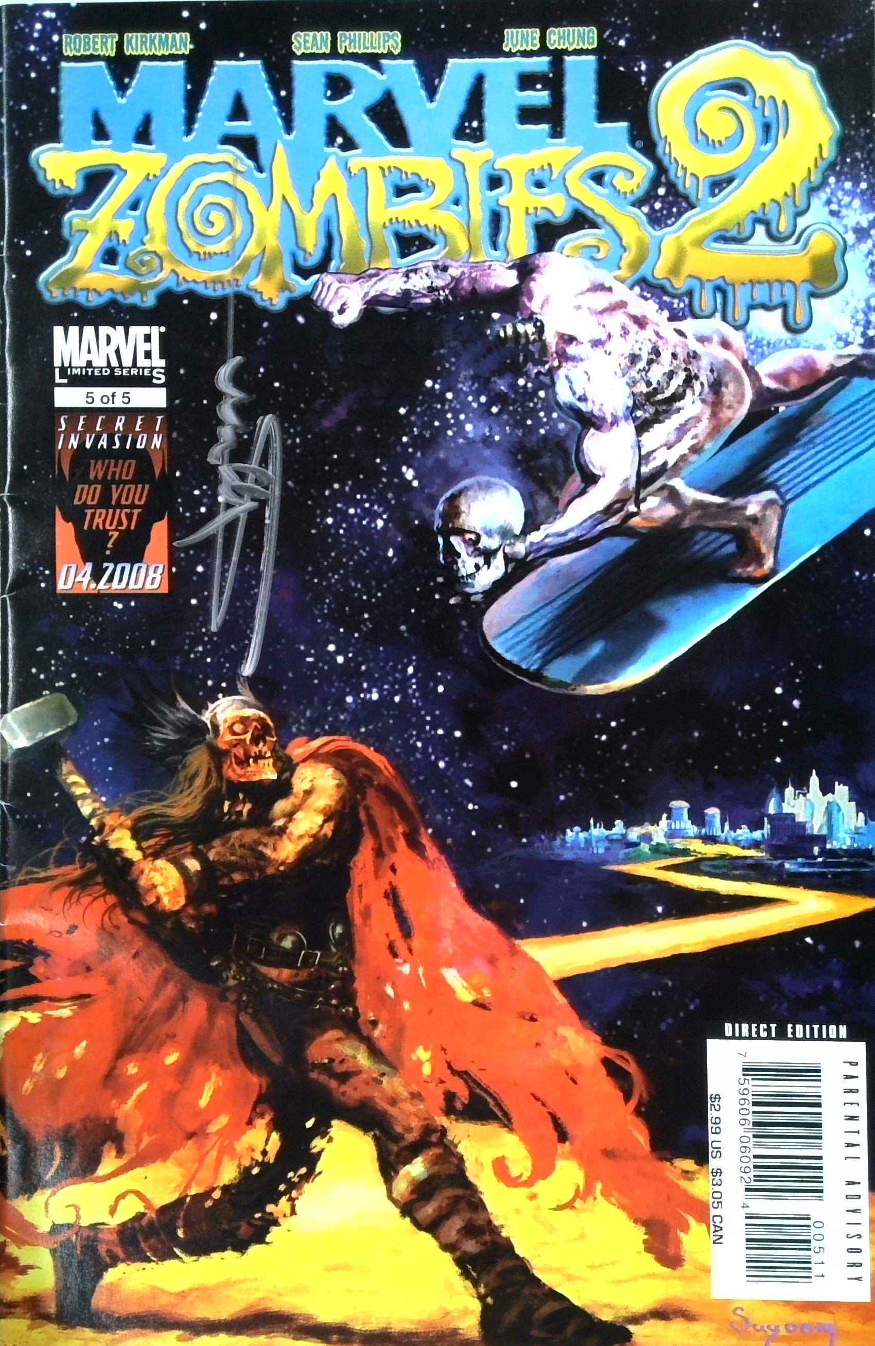 Marvel Zombies 2 #5 (2008) Arthur Suydam Signed | Dragon's Lair Comics and Fantasy Houston TX