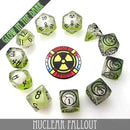 DND Dice 11 Dice Set: Nuclear Fallout | Dragon's Lair Comics and Fantasy Houston TX