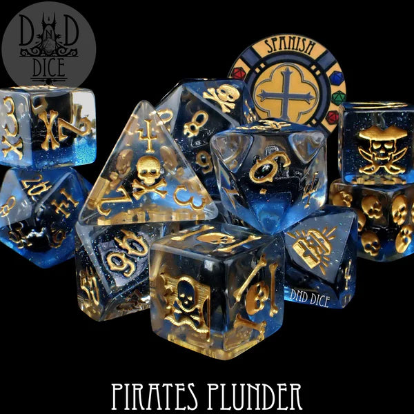 DND Dice 11 Dice Set: Pirate's Plunder | Dragon's Lair Comics and Fantasy Houston TX