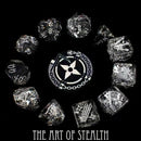 DND Dice 11 Dice Set: Art of Stealth | Dragon's Lair Comics and Fantasy Houston TX