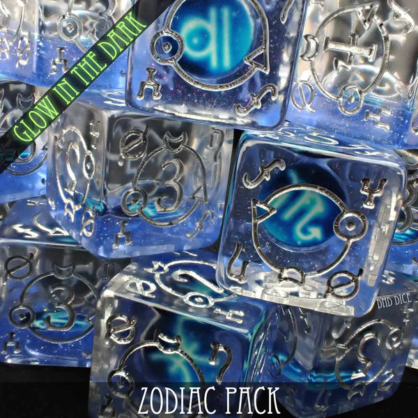 DND Dice 12 Dice D6 Set: Zodiac Pack | Dragon's Lair Comics and Fantasy Houston TX