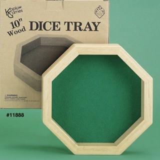 Dice Tray: Octagon 10in Wood Dice Tray | Dragon's Lair Comics and Fantasy Houston TX