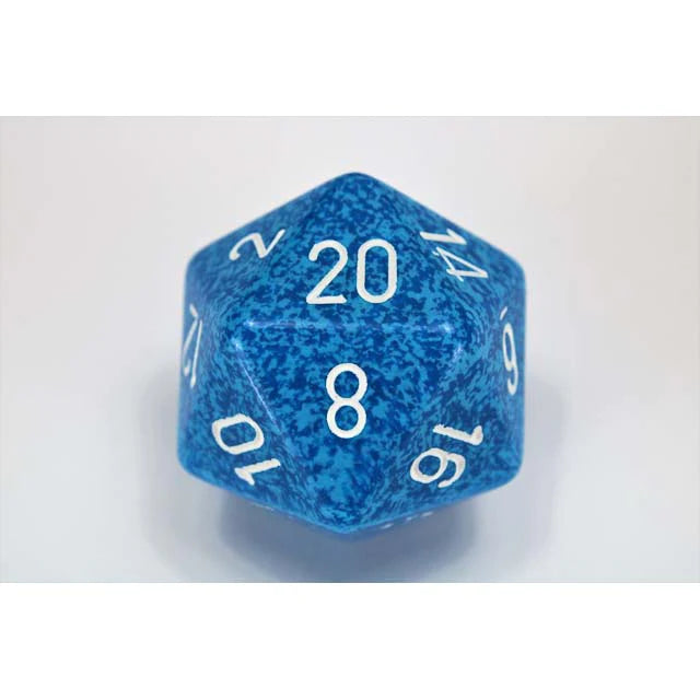 Chessex d20 34mm Speckled Water | Dragon's Lair Comics and Fantasy Houston TX