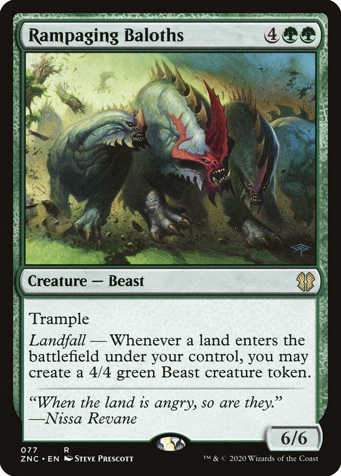Rampaging Baloths [Zendikar Rising Commander] | Dragon's Lair Comics and Fantasy Houston TX
