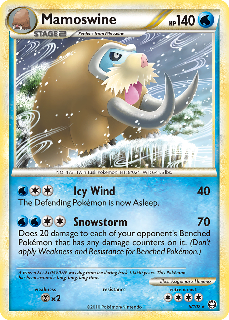 Mamoswine (5/102) [HeartGold & SoulSilver: Triumphant] | Dragon's Lair Comics and Fantasy Houston TX