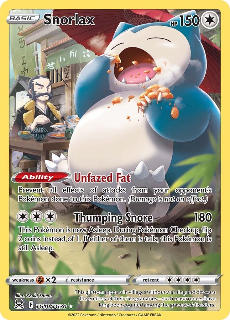 Snorlax (TG10/TG30) [Sword & Shield: Lost Origin] | Dragon's Lair Comics and Fantasy Houston TX