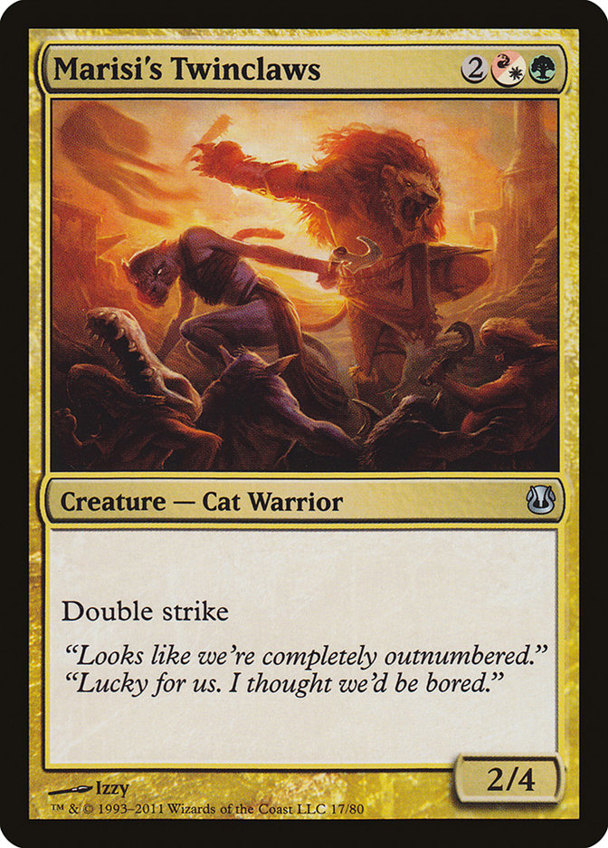 Marisi's Twinclaws [Duel Decks: Ajani vs. Nicol Bolas] | Dragon's Lair Comics and Fantasy Houston TX