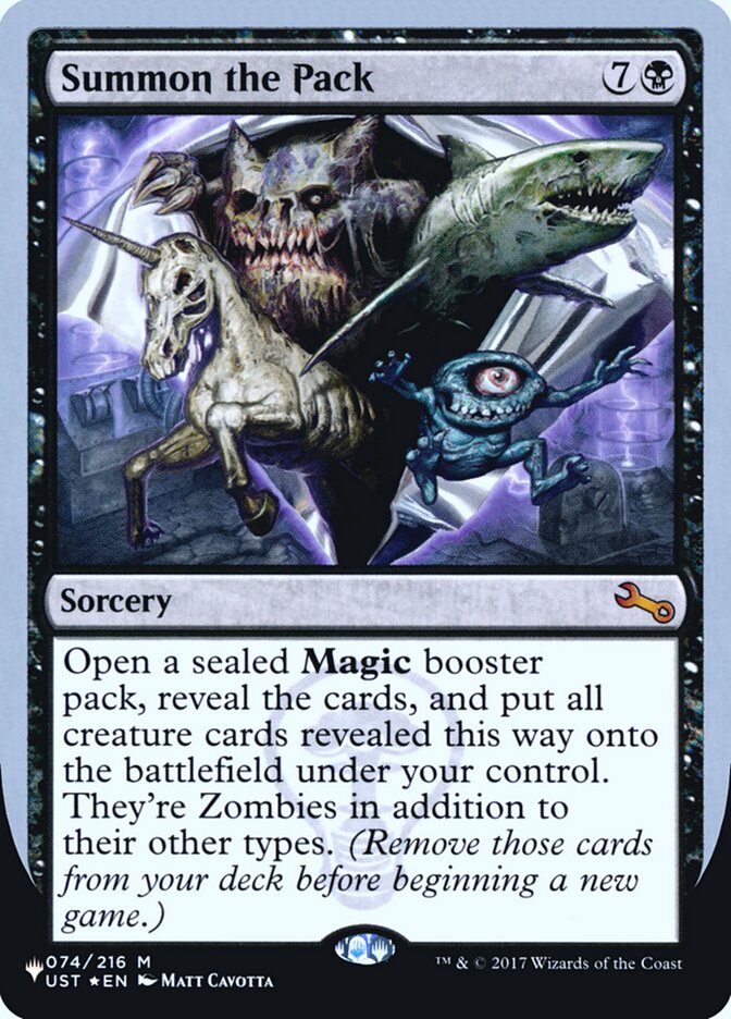 Summon the Pack (Unfinity Foil Edition) [The List] | Dragon's Lair Comics and Fantasy Houston TX
