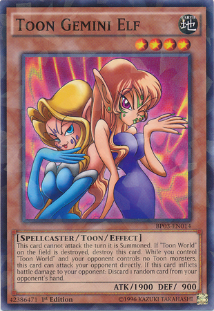 Toon Gemini Elf [BP03-EN014] Shatterfoil Rare | Dragon's Lair Comics and Fantasy Houston TX