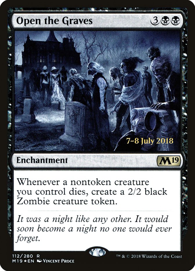 Open the Graves [Core Set 2019 Prerelease Promos] | Dragon's Lair Comics and Fantasy Houston TX