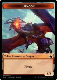 Dragon (002) // Zombie Double-Sided Token [Game Night 2019 Tokens] | Dragon's Lair Comics and Fantasy Houston TX