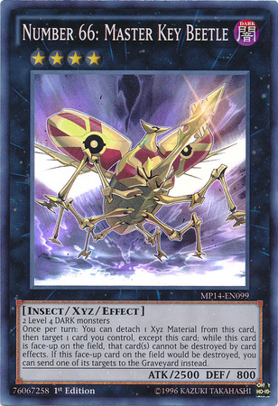 Number 66: Master Key Beetle [MP14-EN099] Super Rare | Dragon's Lair Comics and Fantasy Houston TX