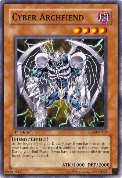 Cyber Archfiend [CRV-EN019] Common | Dragon's Lair Comics and Fantasy Houston TX