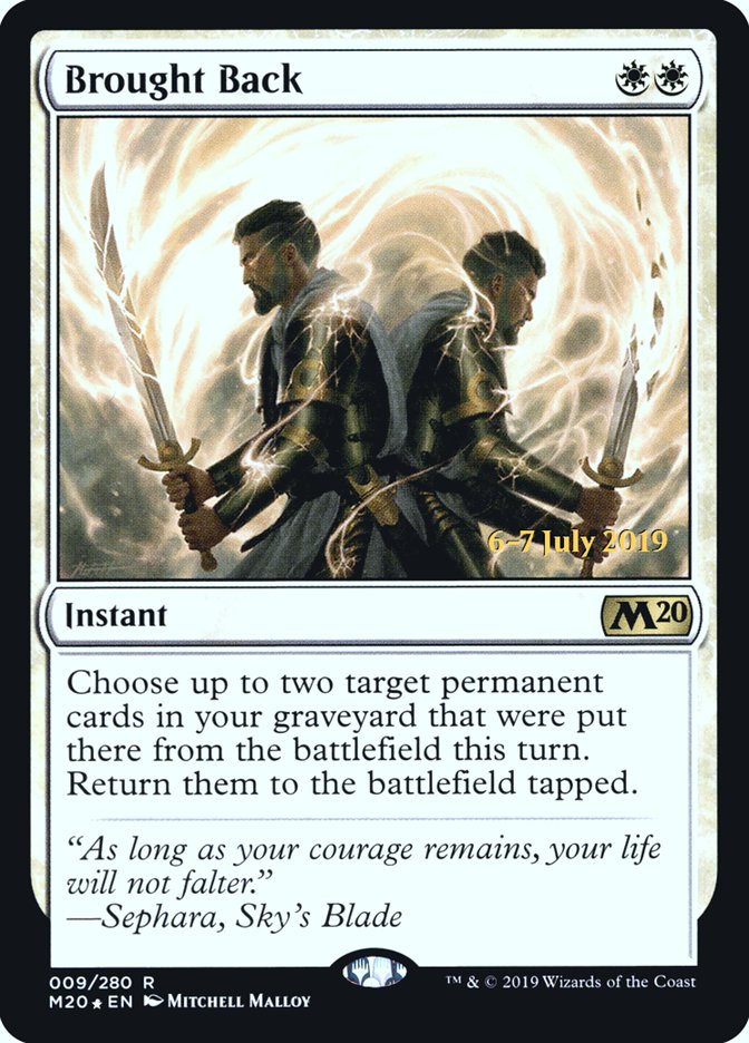 Brought Back [Core Set 2020 Prerelease Promos] | Dragon's Lair Comics and Fantasy Houston TX