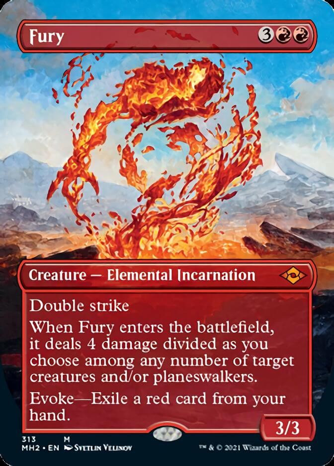 Fury (Borderless Alternate Art) [Modern Horizons 2] | Dragon's Lair Comics and Fantasy Houston TX