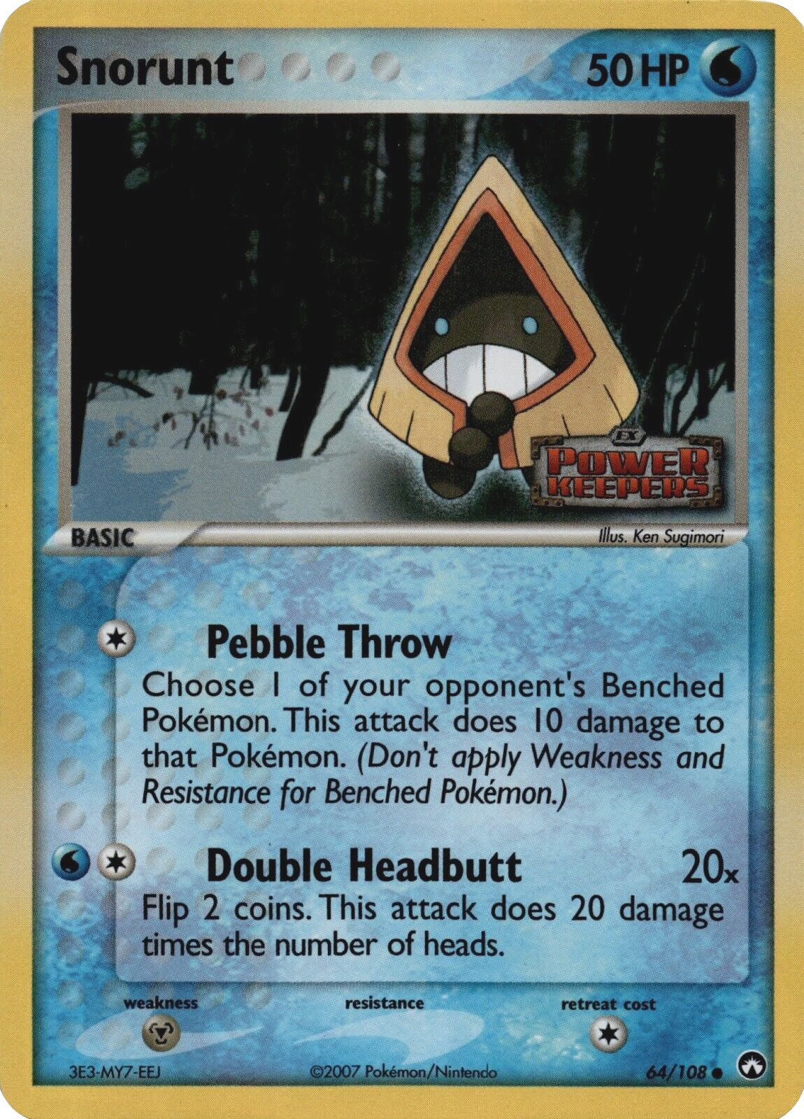 Snorunt (64/108) (Stamped) [EX: Power Keepers] | Dragon's Lair Comics and Fantasy Houston TX