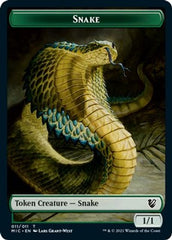 Spirit // Snake Double-Sided Token [Innistrad: Midnight Hunt Commander Tokens] | Dragon's Lair Comics and Fantasy Houston TX