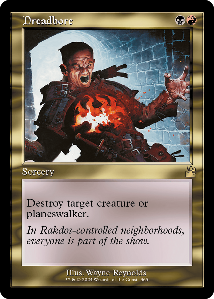 Dreadbore (Retro Frame) [Ravnica Remastered] | Dragon's Lair Comics and Fantasy Houston TX