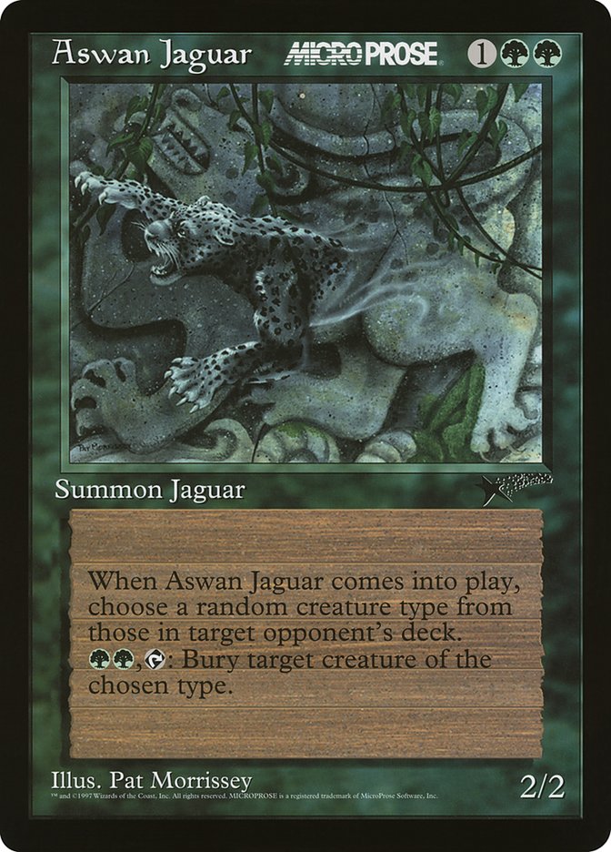 Aswan Jaguar [MicroProse Promos] | Dragon's Lair Comics and Fantasy Houston TX