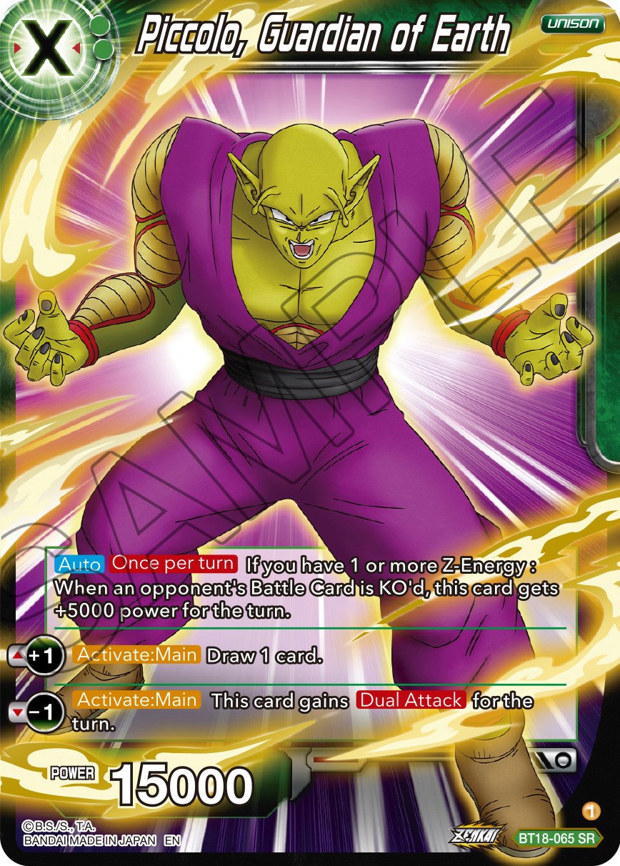 Piccolo, Guardian of Earth (BT18-065) [Dawn of the Z-Legends] | Dragon's Lair Comics and Fantasy Houston TX