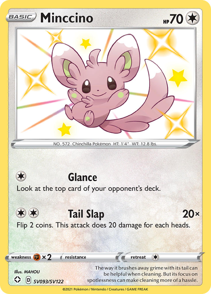 Minccino (SV093/SV122) [Sword & Shield: Shining Fates] | Dragon's Lair Comics and Fantasy Houston TX