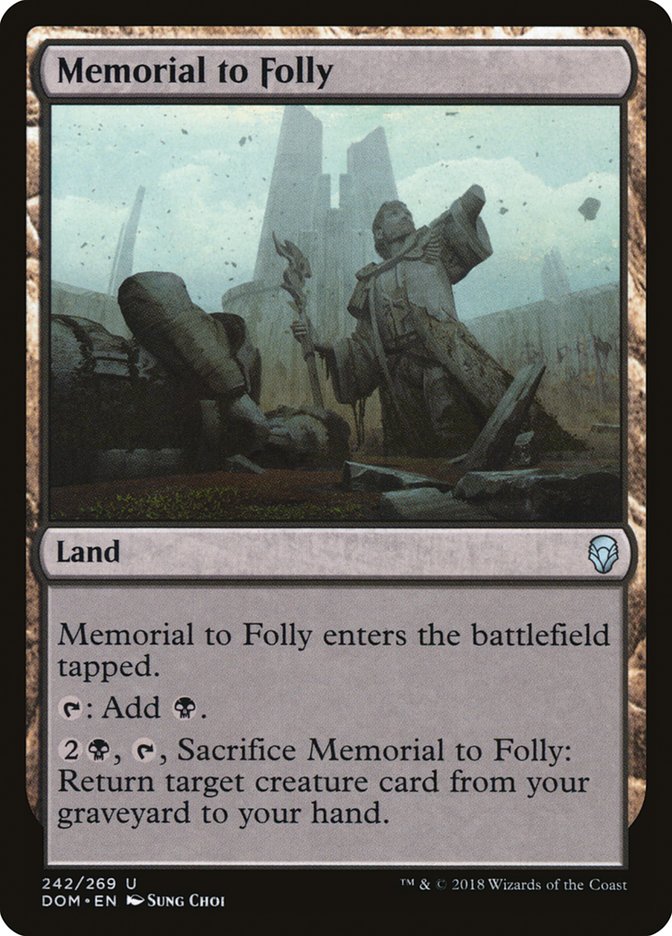Memorial to Folly [Dominaria] | Dragon's Lair Comics and Fantasy Houston TX