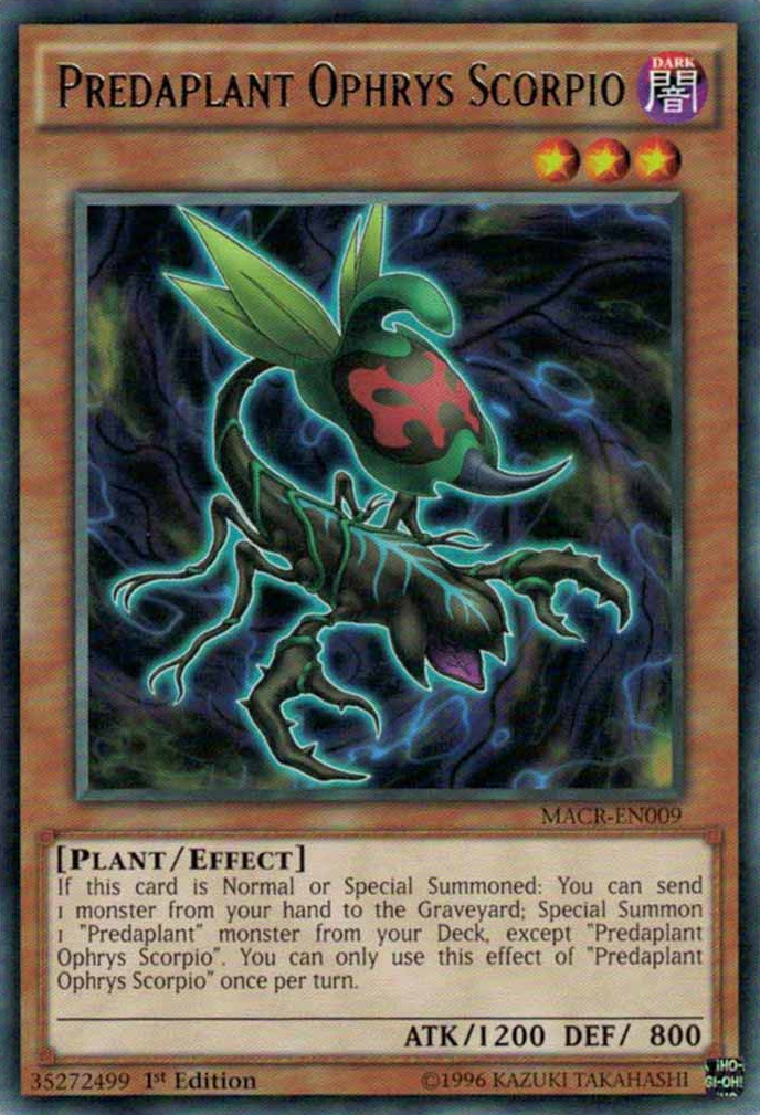 Predaplant Ophrys Scorpio [MACR-EN009] Rare | Dragon's Lair Comics and Fantasy Houston TX