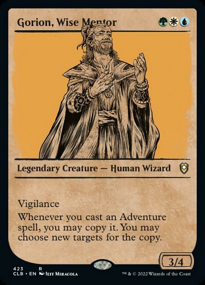 Gorion, Wise Mentor (Showcase) [Commander Legends: Battle for Baldur's Gate] | Dragon's Lair Comics and Fantasy Houston TX