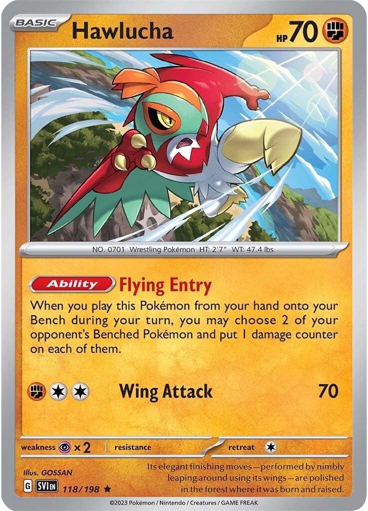 Hawlucha (118/198) [Scarlet & Violet: Base Set] | Dragon's Lair Comics and Fantasy Houston TX