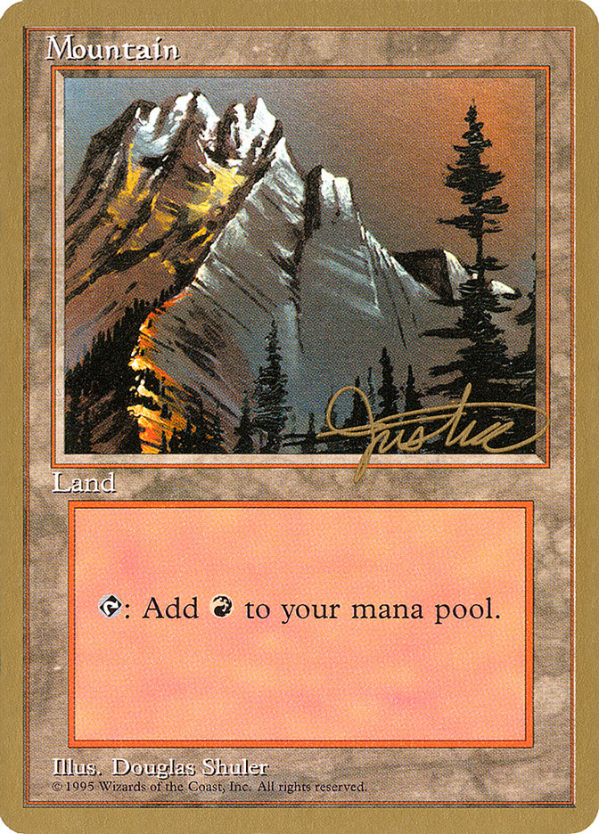 Mountain (mj373) (Mark Justice) [Pro Tour Collector Set] | Dragon's Lair Comics and Fantasy Houston TX