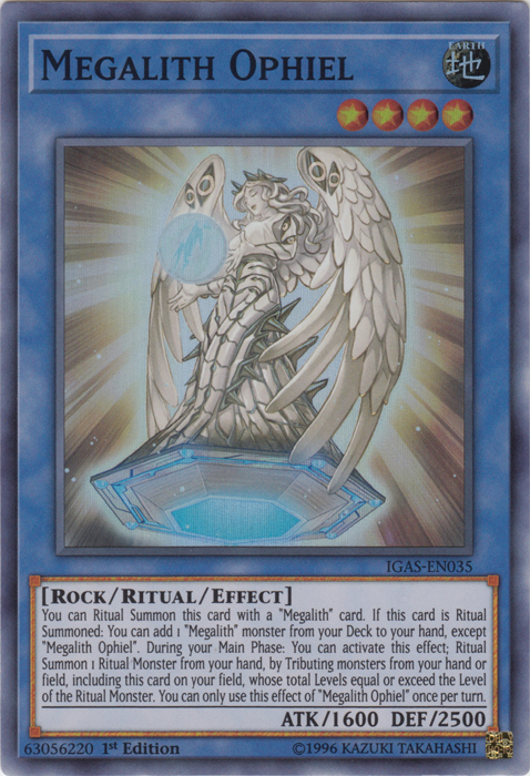 Megalith Ophiel [IGAS-EN035] Super Rare | Dragon's Lair Comics and Fantasy Houston TX