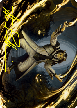 Leonin Lightscribe Art Card (Gold-Stamped Signature) [Strixhaven: School of Mages Art Series] | Dragon's Lair Comics and Fantasy Houston TX