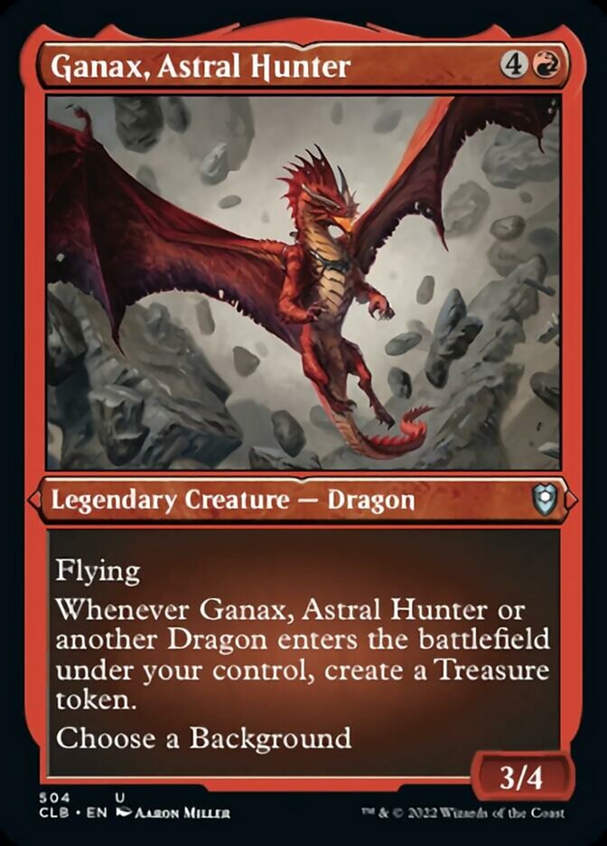 Ganax, Astral Hunter (Foil Etched) [Commander Legends: Battle for Baldur's Gate] | Dragon's Lair Comics and Fantasy Houston TX