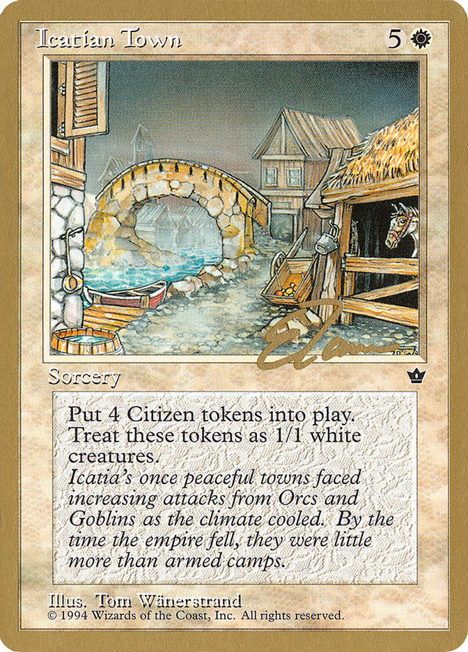 Icatian Town (Eric Tam) [Pro Tour Collector Set] | Dragon's Lair Comics and Fantasy Houston TX
