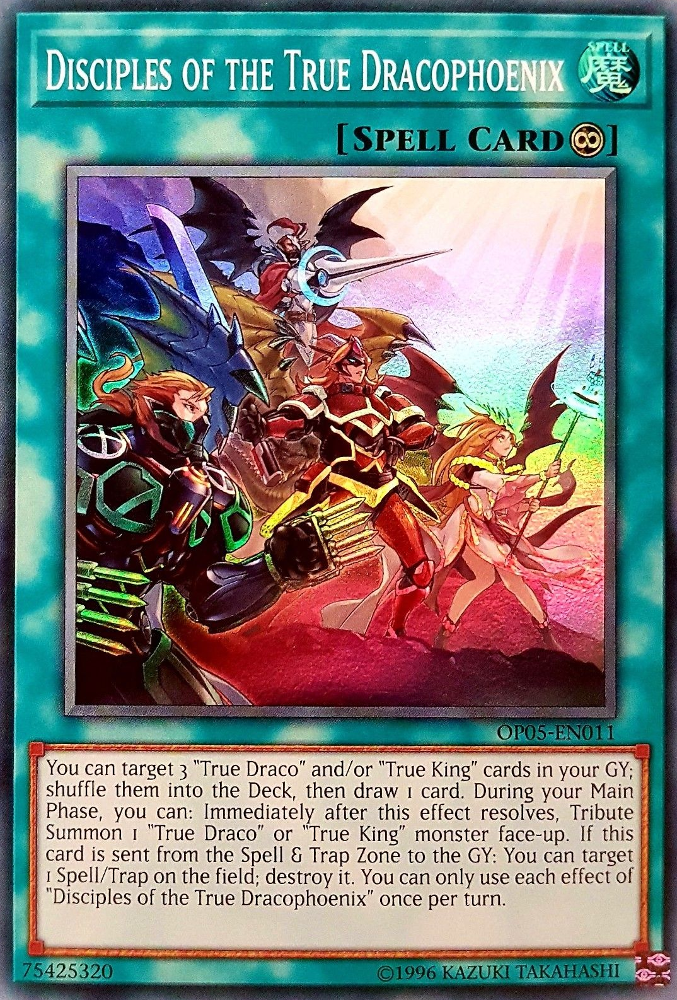 Disciples of the True Dracophoenix [OP05-EN011] Super Rare | Dragon's Lair Comics and Fantasy Houston TX