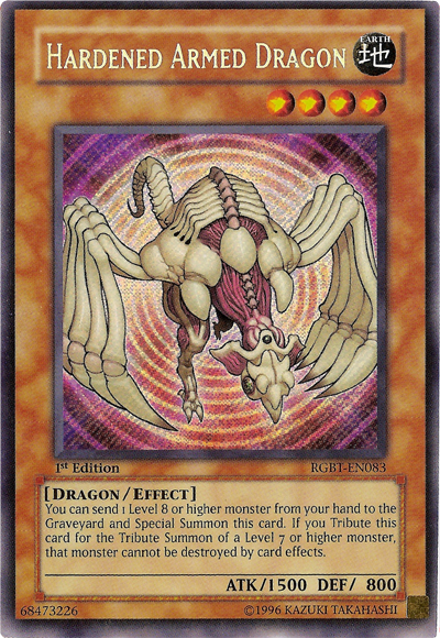 Hardened Armed Dragon [RGBT-EN083] Secret Rare | Dragon's Lair Comics and Fantasy Houston TX