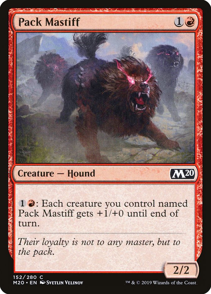Pack Mastiff [Core Set 2020] | Dragon's Lair Comics and Fantasy Houston TX