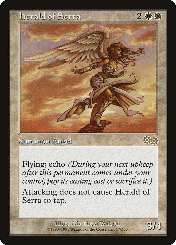 Herald of Serra [Urza's Saga] | Dragon's Lair Comics and Fantasy Houston TX