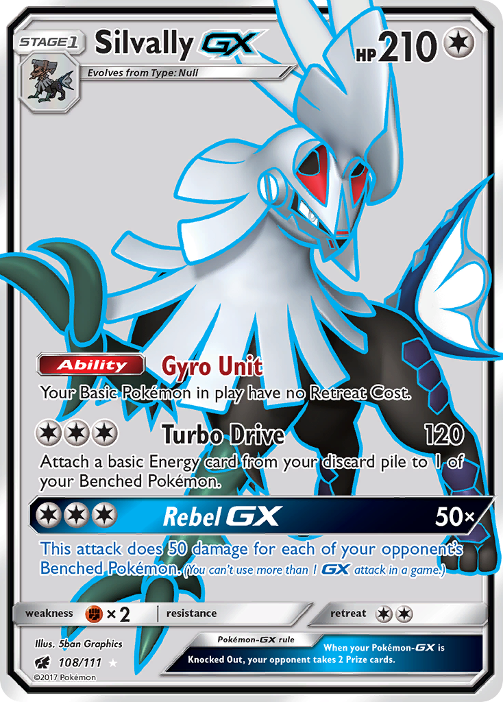 Silvally GX (108/111) [Sun & Moon: Crimson Invasion] | Dragon's Lair Comics and Fantasy Houston TX