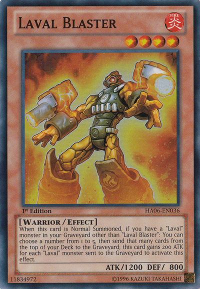 Laval Blaster [HA06-EN036] Super Rare | Dragon's Lair Comics and Fantasy Houston TX