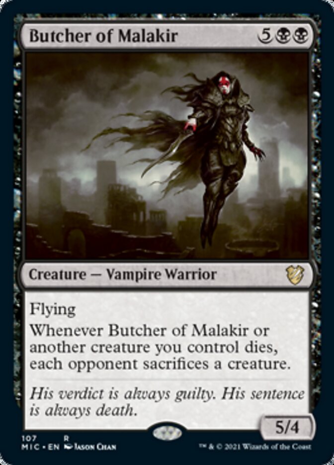 Butcher of Malakir [Innistrad: Midnight Hunt Commander] | Dragon's Lair Comics and Fantasy Houston TX