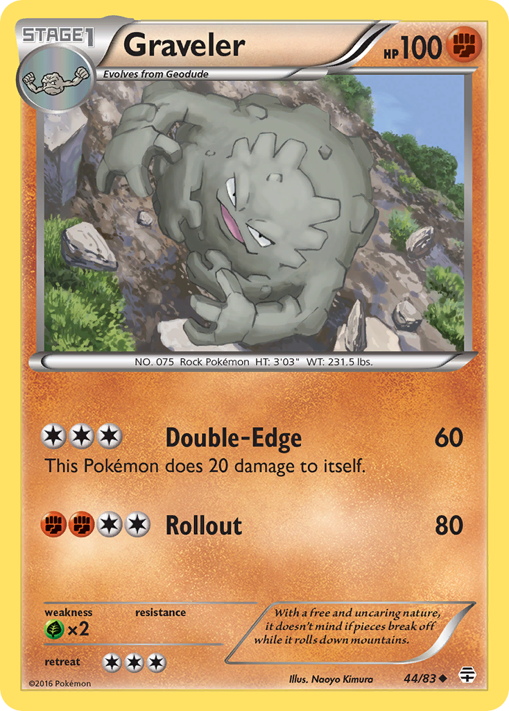 Graveler (44/83) [XY: Generations] | Dragon's Lair Comics and Fantasy Houston TX