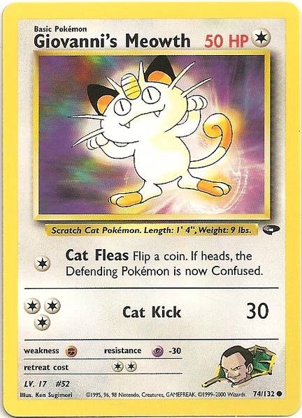 Giovanni's Meowth (74/132) [Gym Challenge Unlimited] | Dragon's Lair Comics and Fantasy Houston TX