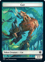 Saproling // Cat Double-Sided Token [Starter Commander Decks] | Dragon's Lair Comics and Fantasy Houston TX