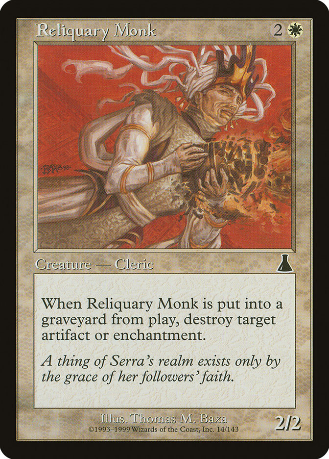 Reliquary Monk [Urza's Destiny] | Dragon's Lair Comics and Fantasy Houston TX