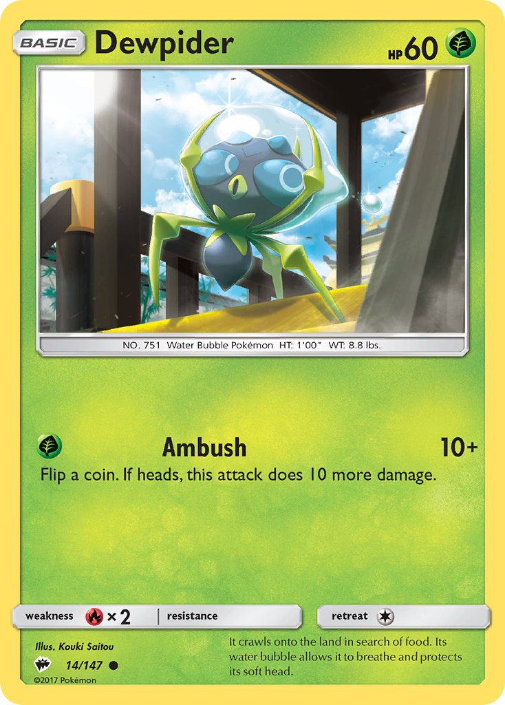 Dewpider (14/147) [Sun & Moon: Burning Shadows] | Dragon's Lair Comics and Fantasy Houston TX