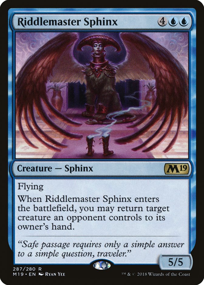 Riddlemaster Sphinx [Core Set 2019] | Dragon's Lair Comics and Fantasy Houston TX